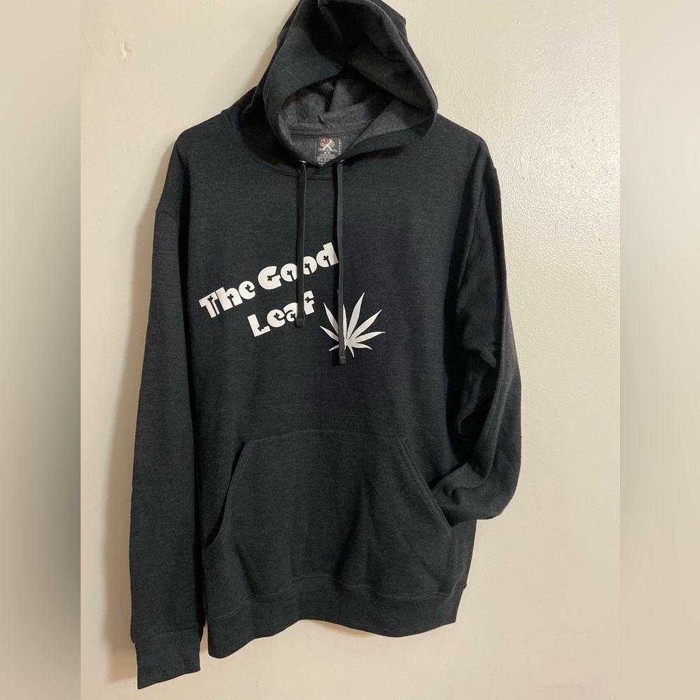 THE GOOD LEAF Grey Men's MEDIUM Sweatshirt HOODIE NEW